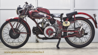 moto d'epoca - giro motociclistico di sicilia - caltagirone -